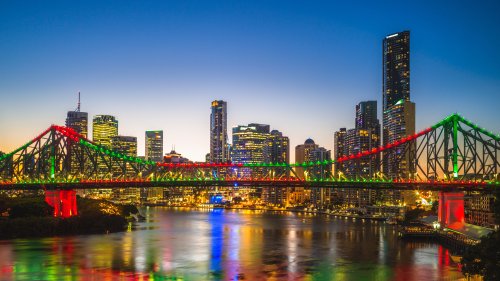 オーストラリアの都市の夜景